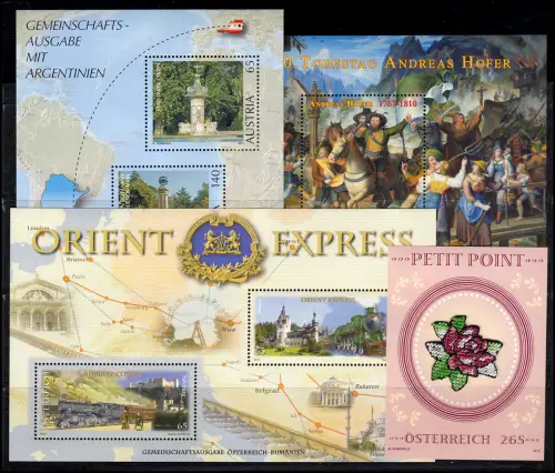2847-2904 Österreich-Jahrgang 2010 komplett, postfrisch **