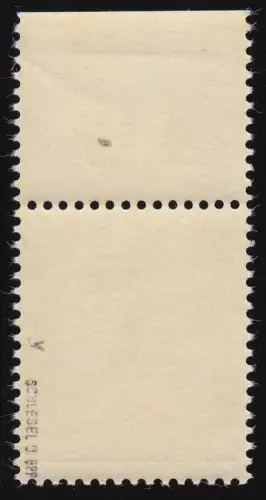 163y POR Dienstmarke 24 Pf. WAAGERECHTE Gummiriffelung, geprüft Schlegel BPP, **