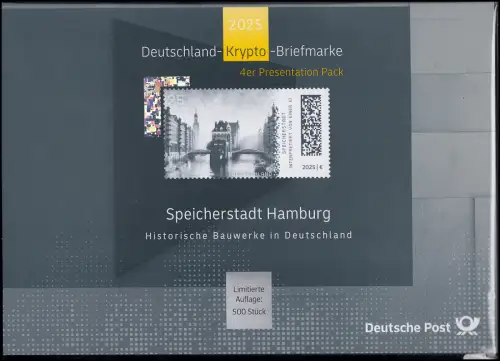 132a-d Presentation Pack mit vier Markenheftchen Speicherstadt, alle Farben, **
