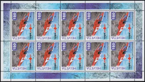 1784 Rettungsflugwacht REGA, Kleinbogen postfrisch **