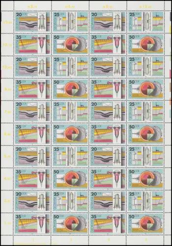 2557-2560 Geophysik 1980, ZD-Bogen, FN4 **