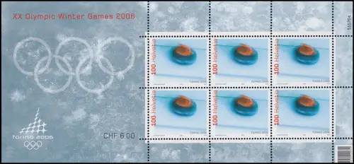 1949 Olympische Winterspiele Turin 2006, Kleinbogen postfrisch **