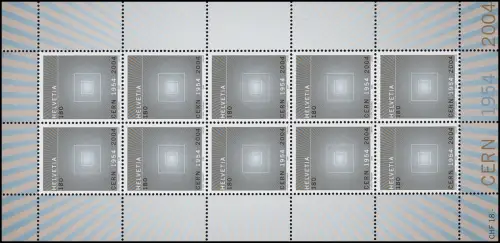 1866 Kernforschung CERN, Kleinbogen postfrisch **