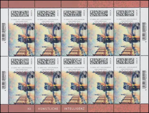 3914 Speicherstadt Hamburg, Historische Bauwerke, 10er-Bogen, postfrisch **