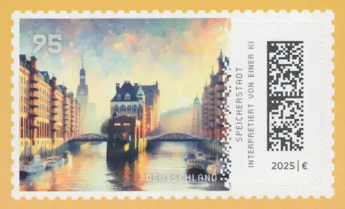 3917 Historische Bauwerke: Speicherstadt Hamburg, SELBSTKLEBEND, postfrisch **