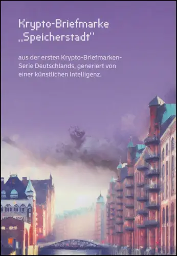 132b Markenheftchen LILA mit 3917 Speicherstadt Hamburg, orig. postfrisch **