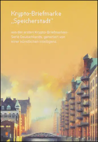 132a Markenheftchen GELB mit 3917 Speicherstadt, laufende Nr. ÜBER 50000, **