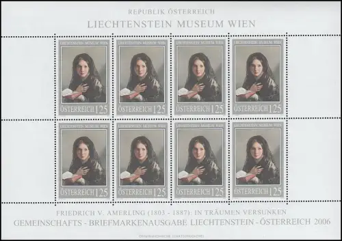 2574 Gemälde von Friedrich von Amerling 2006 - kompletter Kleinbogen, **