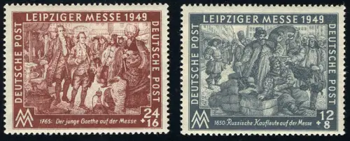 240-241 Leipziger Messe 1949, Satz ** postfrisch / MNH