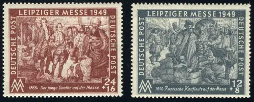 240-241 Leipziger Messe 1949, Satz ** postfrisch / MNH