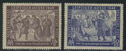 198-199 Leipziger Herbstmesse 1948, Satz postfrisch **