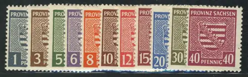 73-84Y Provinzwappen, Wz. Y (Stufen steigend), 11 Werte komplett postfrisch **