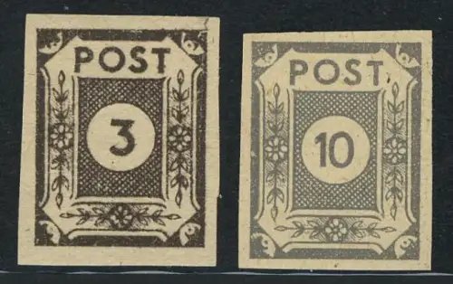 51-52y Ziffernserie 1945, Spargummi, **