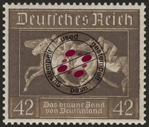 621X Das Braune Band 1936 aus Block 4, gestempelt O