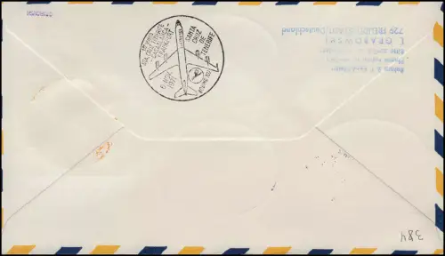 Lufthansa Erstflug LH 192 Boeing 727 FRANKFURT MAIN/ TENERIFFA 5./6.11.1971