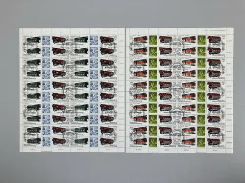 2864-2867 Eisenbahn 1984, 2 ZD-Bögen kpl., FN4, ESST Berlin