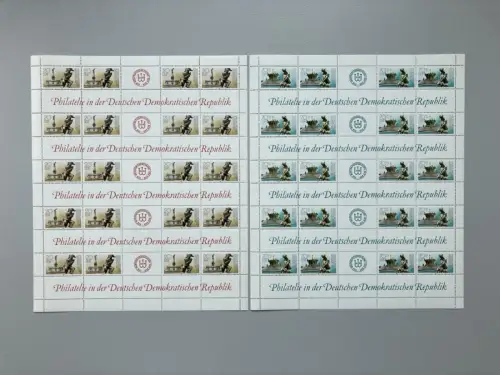 3265-3266 Ausstellung Magdeburg, zwei ZD-Bogen komplett, postfrisch **