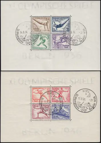 Block 5/6 Olympische Spiele Berlin - SST KIEL Segeln 1936