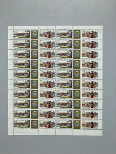 2722-2723 Schwerin 1982, ZD-Bogen, FN4 **