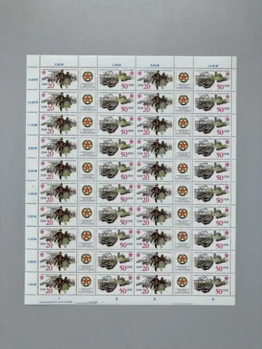 3028-3029 Arbeiterfestspiele 1986, ZD-Bogen, FN1 **