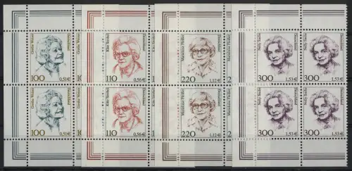 2149/2159 Frauen/Doppelwährung 4 Werte Viererblock links, Satz **