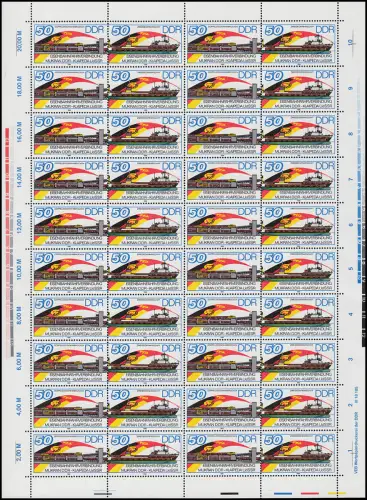 3052-3053 Eisenbahnfähre 1986, ZD-Bogen, postfrisch **