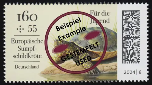 3846 Reptilien Sumpfschildkröte, gestempelt O