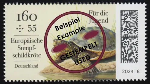 3846 Reptilien Sumpfschildkröte, gestempelt O