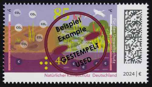 3850 Für den Umweltschutz: Natürlicher Klimaschutz, gestempelt O