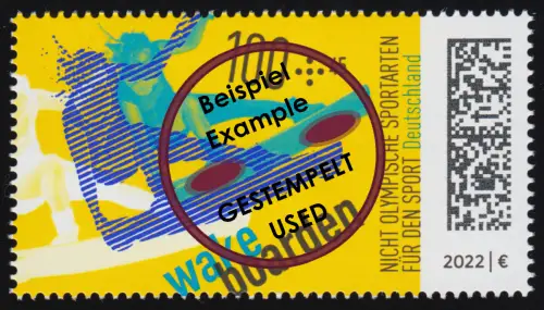 3685 Für den Sport 100 Cent: Wakeboarden / Waken, O gestempelt