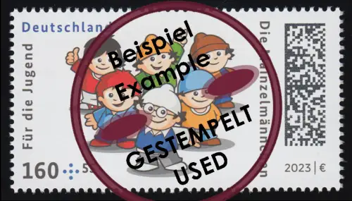 3779 Für die Jugend: Die Mainzelmännchen 160 Cent, O gestempelt