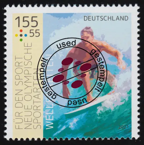 3604 Sporthilfe - Wellenreiten, O