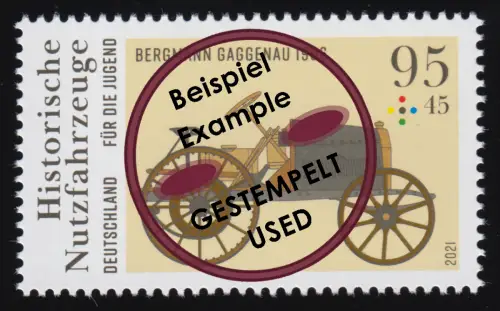 3619 Jugend: Nutzfahrzeuge Traktor 95 Pf., O