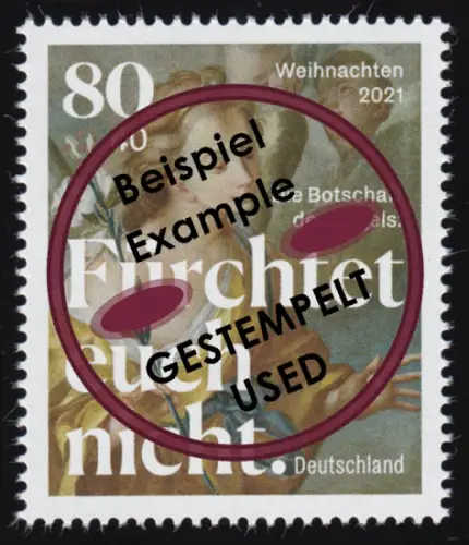 3636 Weihnachten 2021 - Verkündigungsengel, nassklebend, O