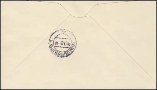 222-225 Wohlfahrt 1955 Helfer der Menscheit auf Schmuck-R-FDC Lorch 15.11.55