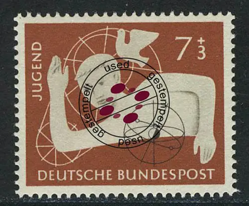 232 Jugend 7+3 Pf, gestempelt O