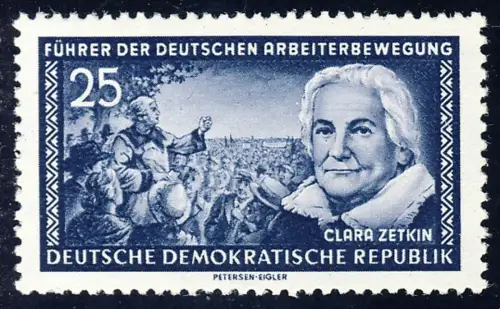 476 XII Clara Zetkin 25 Pf Wz.2 XII, postfrisch **