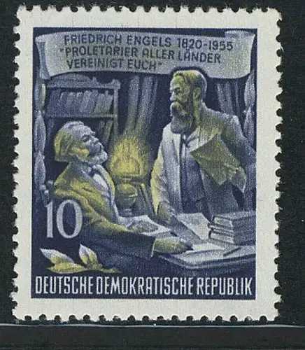 486A YI Friedrich Engels 10 Pf Wz.2 YI, postfrisch **