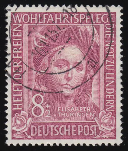 117 Elisabeth von Thüringen 8+2 Pf O gestempelt