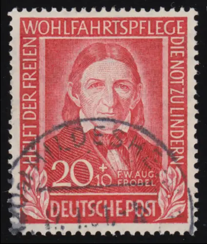 119 Friedrich Fröbel 20+10 Pf O gestempelt
