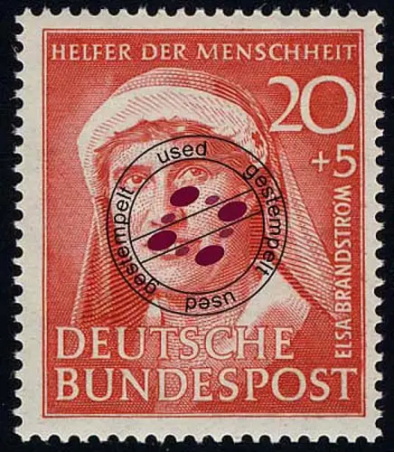 145 Elsa Brändström 20+5 Pf O gestempelt