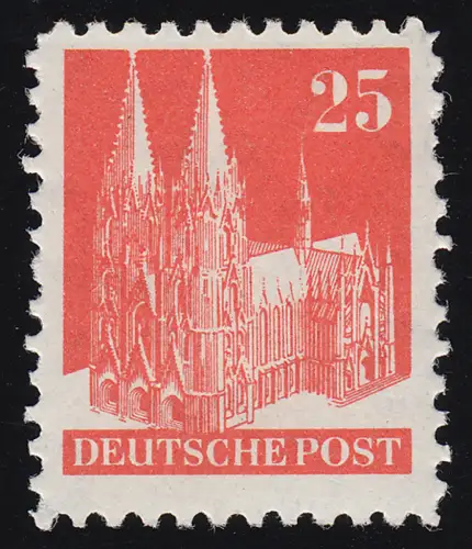 Bizone 87II WB Bauten 25 Pf., orange, weit **