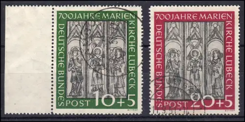 139-140 Marienkirche - Satz zeitgerecht gestempelt, beide geprüft Schlegel BPP
