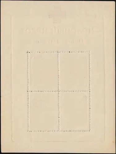Besetzungsausgabe Russland Block 4 Rotes Kreuz 1943 postfrisch **