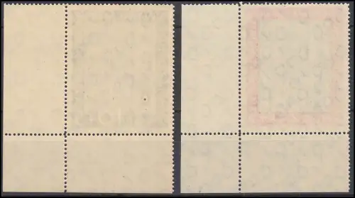 139-140 Marienkirche - Satz Ecken unten rechts, ungefaltet postfrisch **