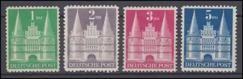 97-100II Bauten 1 bis 5 DM, 4 Werte, lange Treppe, ungebraucht
