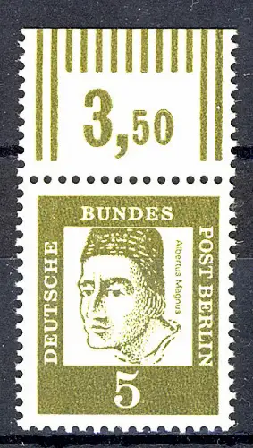 199 Bed. Deutsche 5 Pf Oberrand ** postfrisch