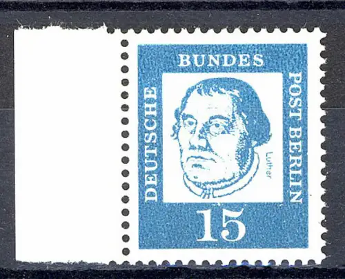 203 Bed. Deutsche 15 Pf Seitenrand li. ** postfrisch