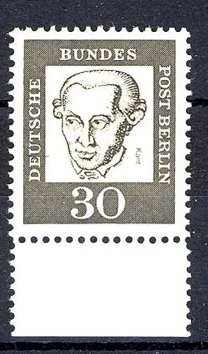 206 Bed. Deutsche 30 Pf Unterrand ** postfrisch