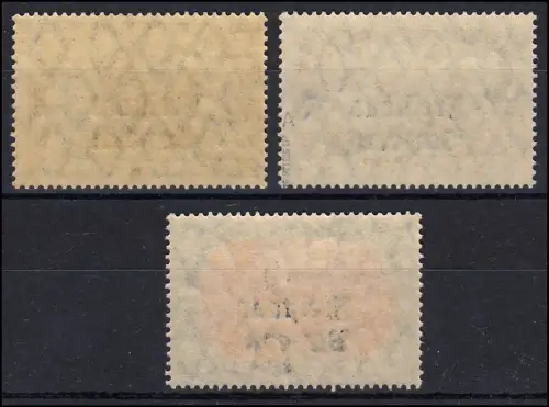 Bayern 149-151 A Aufdruck-Markwerte in der besseren A-Zähnung **, 3 M gpr